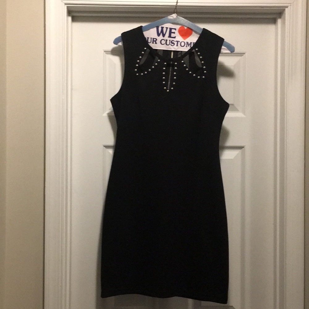 Black dress with studs
